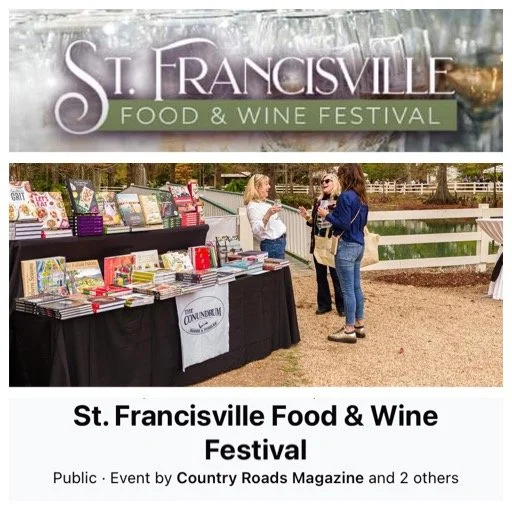 Pop-Up Cookbook sale at The St Francisville Food &amp; Wine Festival 
