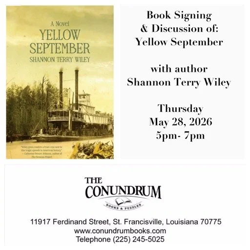 Books Signing &amp; Discussion of Yellow September by Shannon Terry Wiley 
