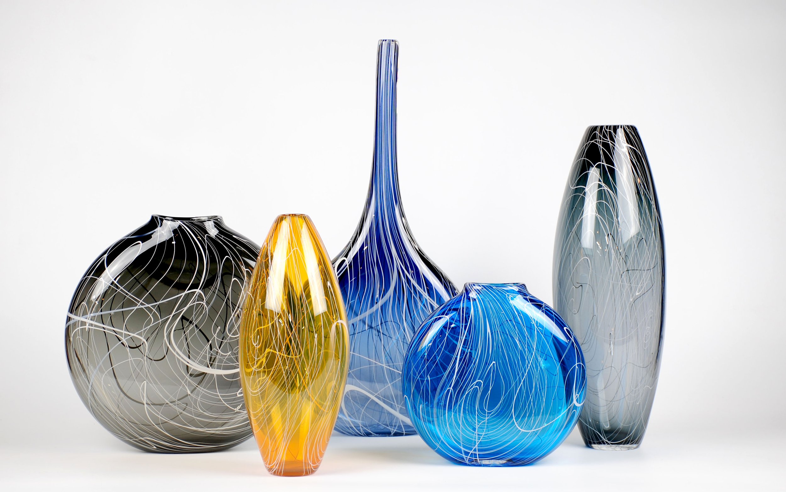 Grey, Gold, Steel Blue, Aqua, Grey