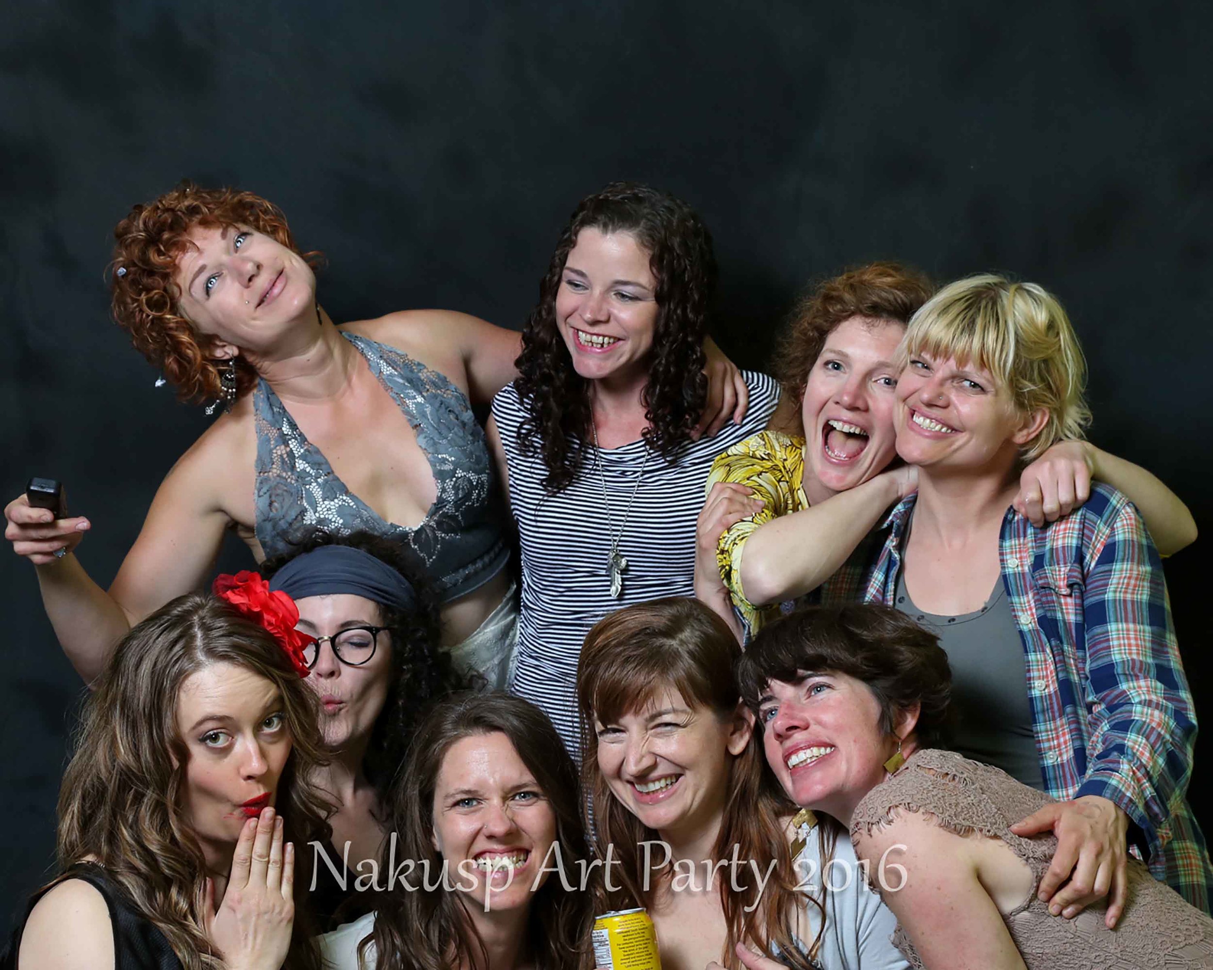 The ladies who built Art Party and friends