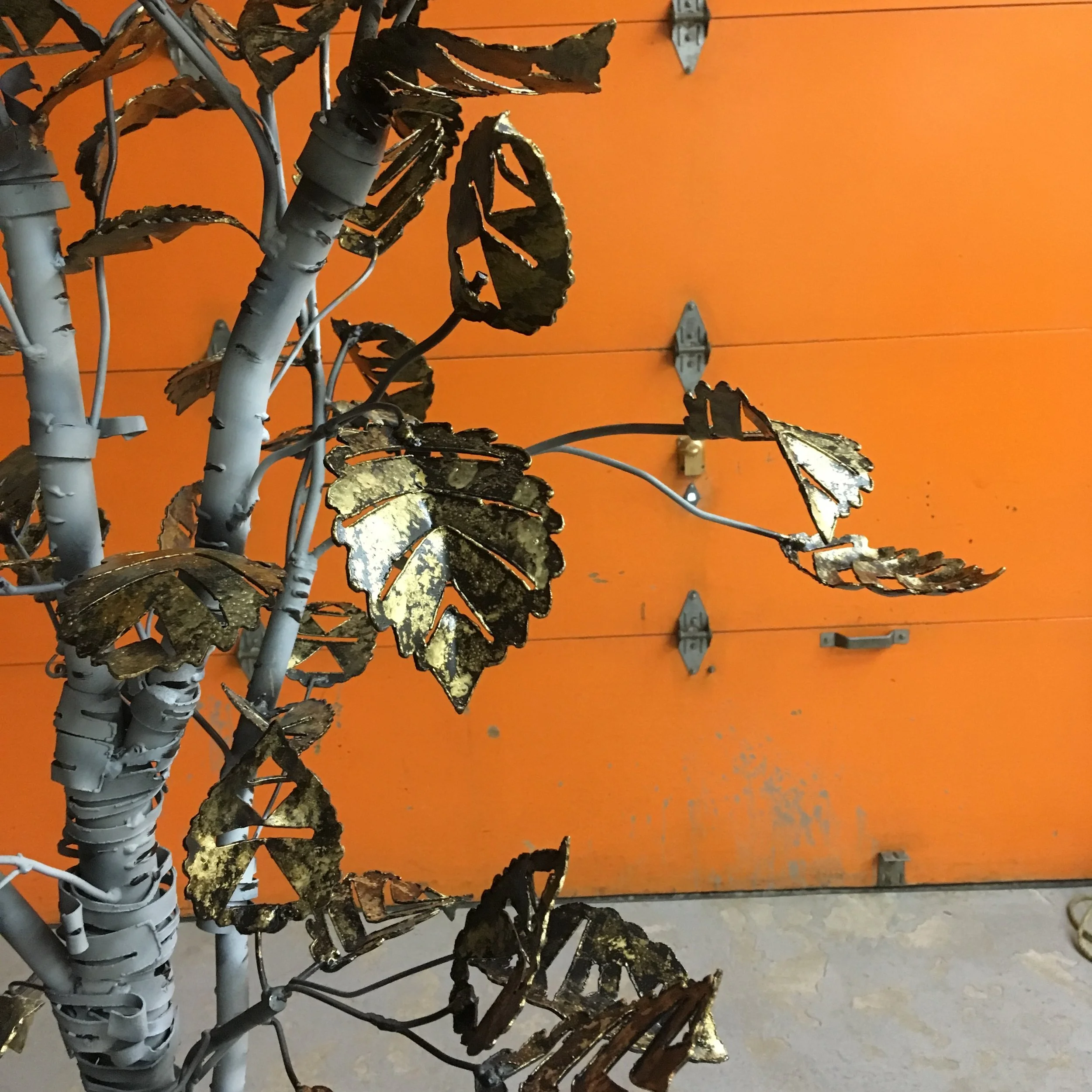 Re generation The birch sheds its leaves through the seasons, relating to the cycle of education. Every Spring students move on through graduation, every Fall new additions arrive