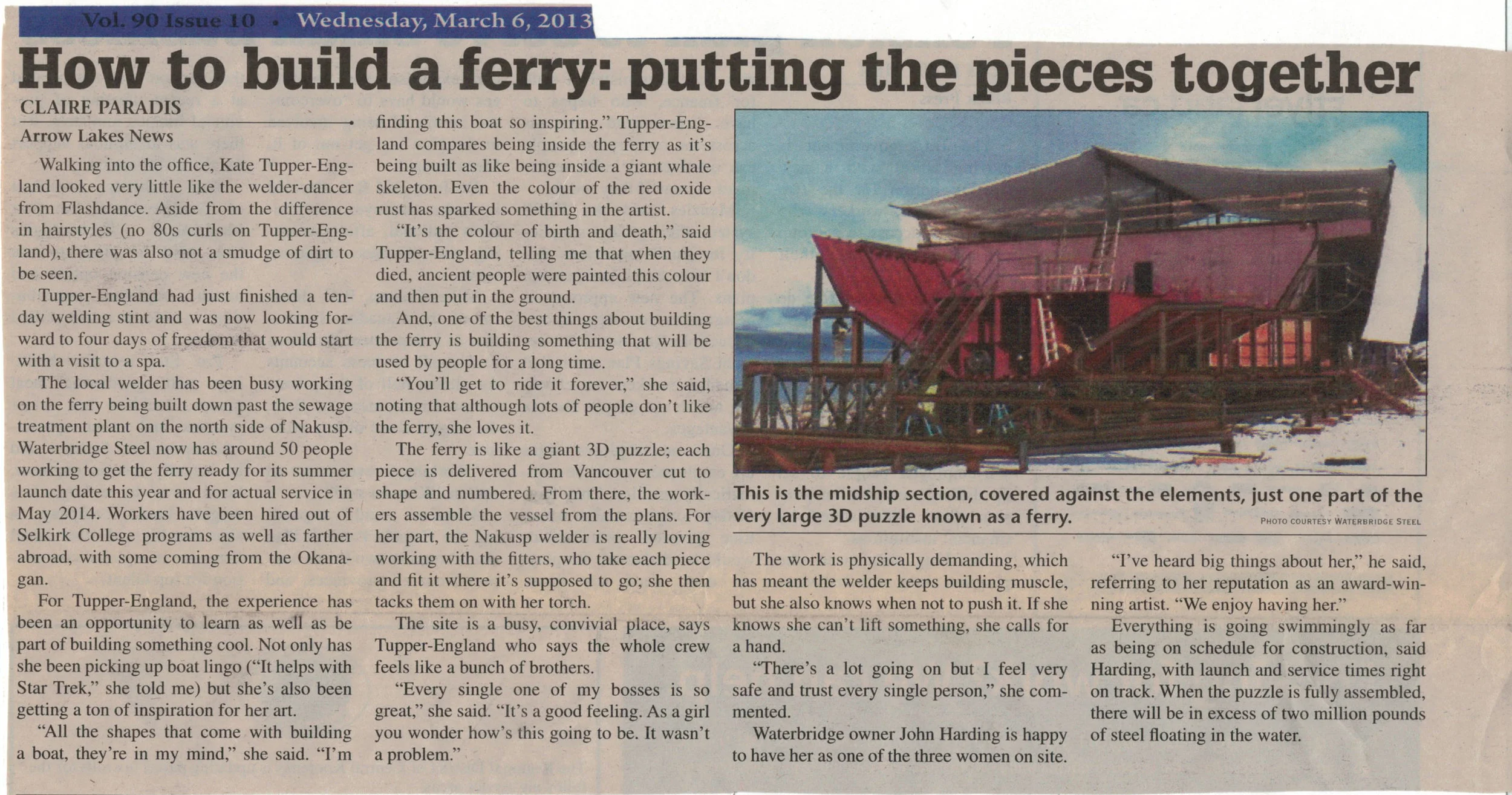 Arrow Lakes News 2013