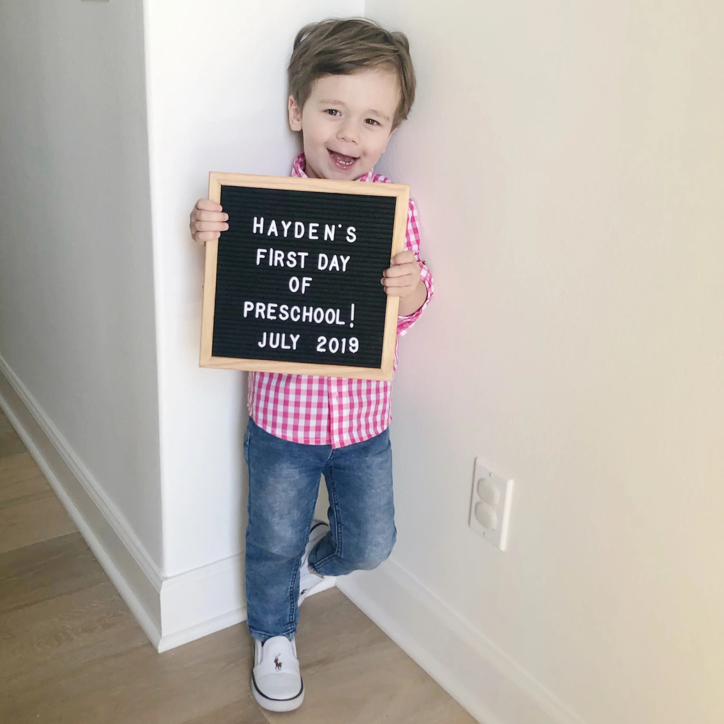 HAYDEN'S FIRST DAY OF SCHOOL, MOMMY'S FIRST DAY OF WORRY? 