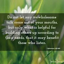 Devotional #2: Unwholesome Talk