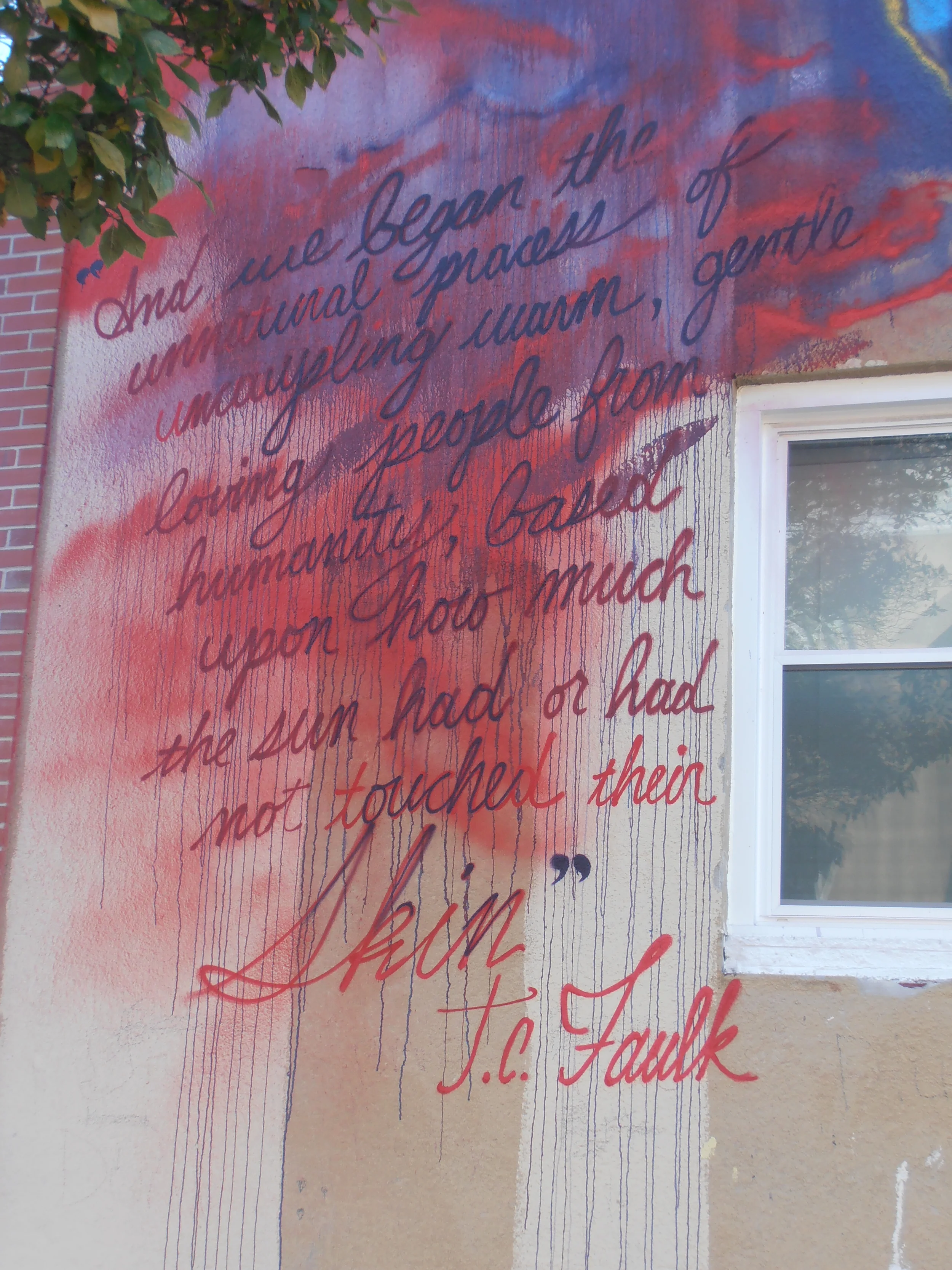 Mural by Ernest Shaw, Baltimore 401 East Lafayette Street