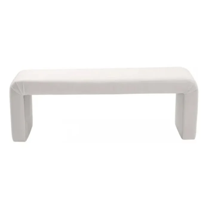 Minimalist Velvet Bench