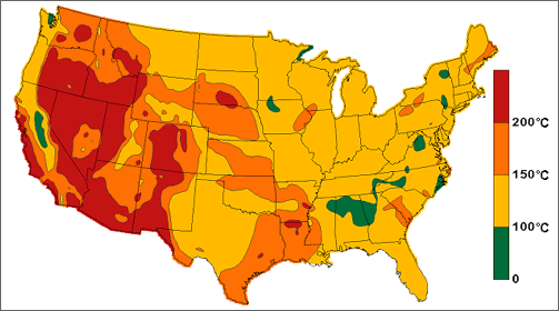 Geothermal Resource Map US Dept. of Energy