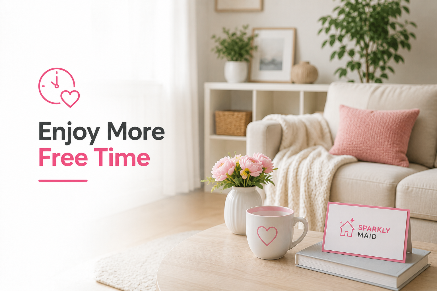 Relax and enjoy your free time knowing that your house is being cleaned by professional maid service staff.