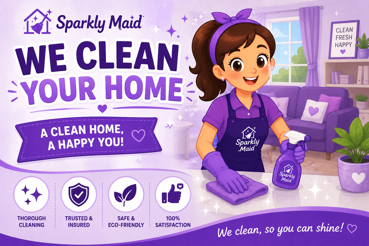 Our team arrives ready to provide a detailed and professional cleaning service.