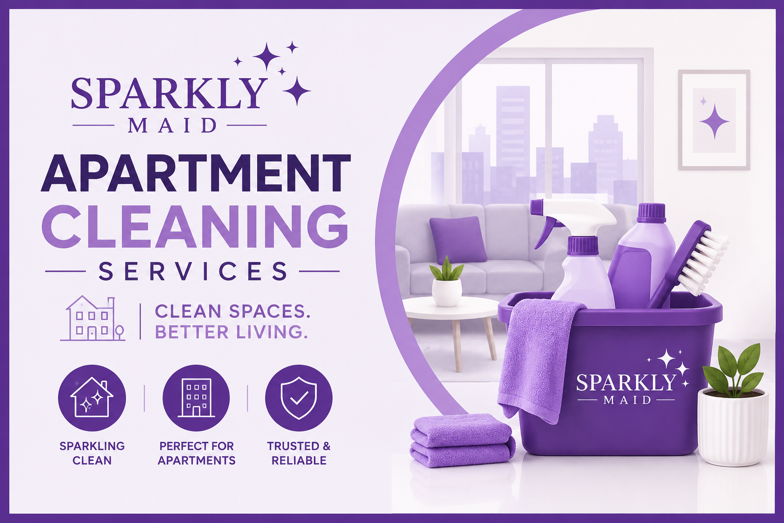 Apartment cleaning services provided by Sparkly Maid in Chicago