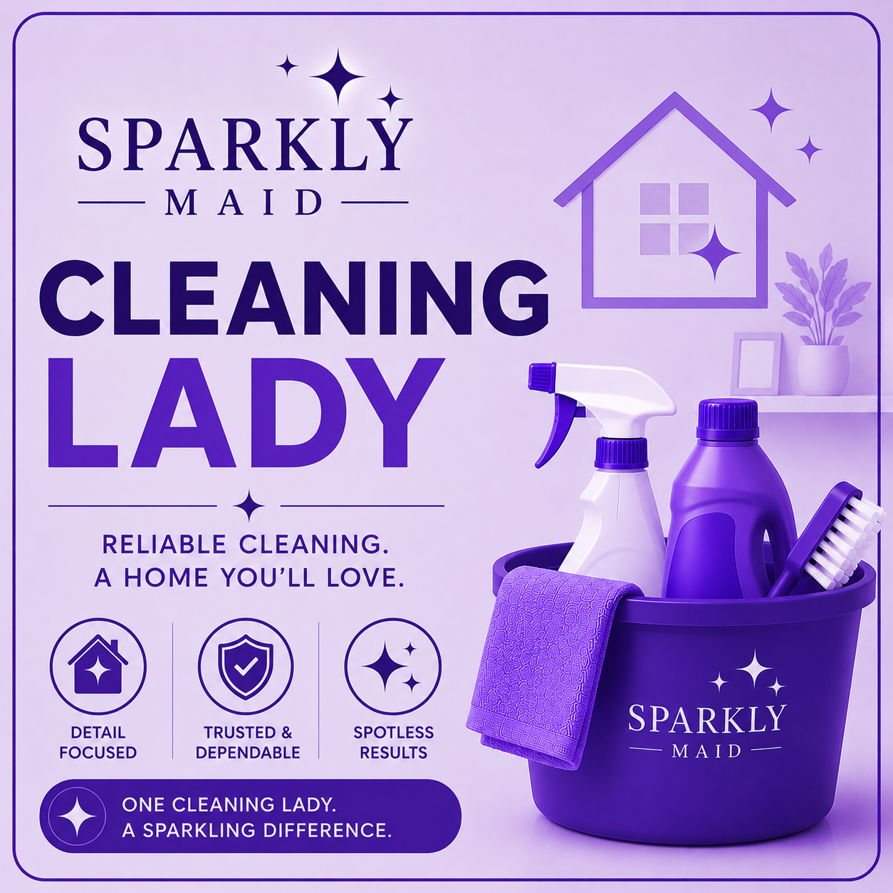 Experienced cleaning lady services from Sparkly Maid in Chicago