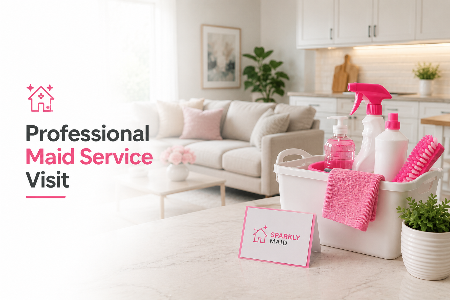 The maids arrive at your home prepared to provide a thorough cleaning of all areas in your home as scheduled.