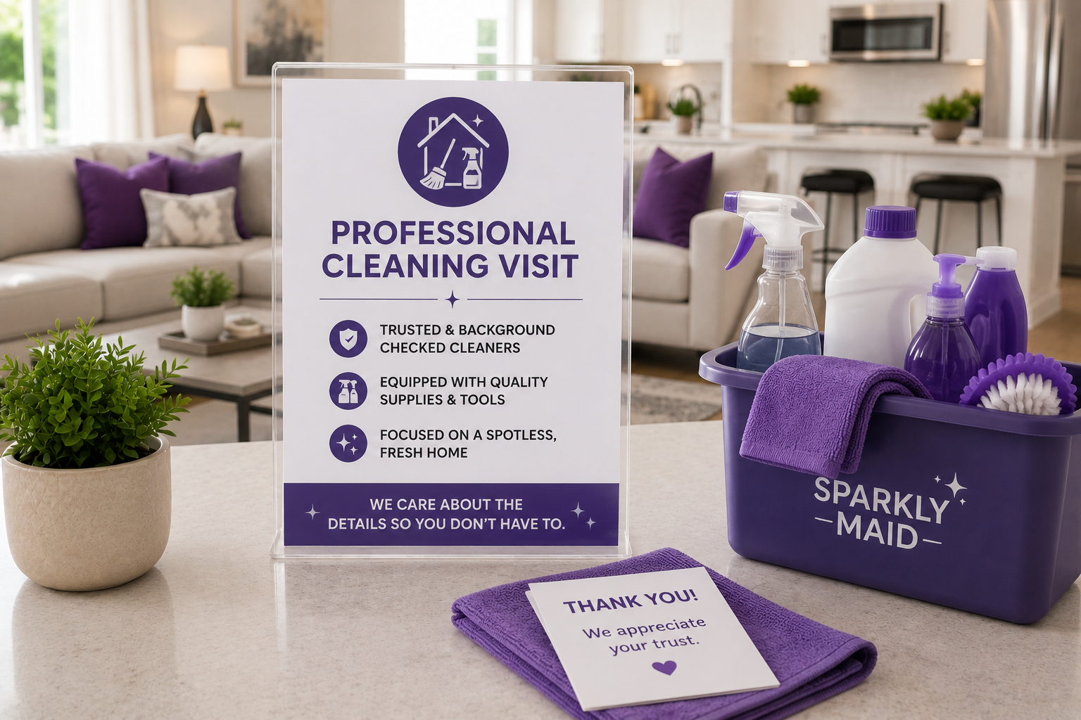 Our team arrives prepared to clean the areas that need attention most.