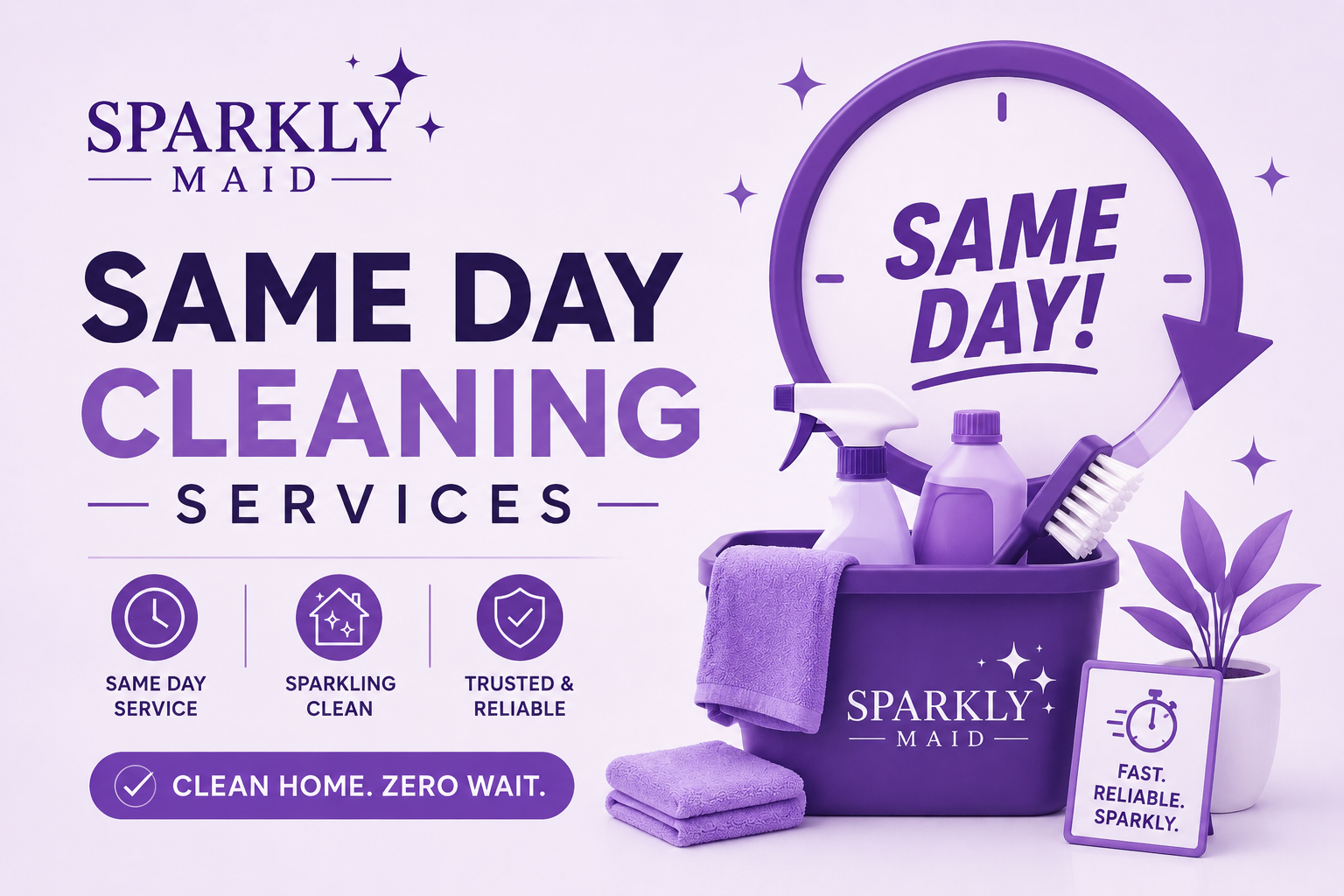 Same day cleaning services from Sparkly Maid for homes and apartments in Chicago