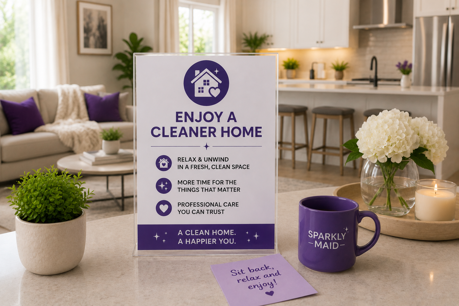 Relax in a fresher, more comfortable living space without the stress of doing it yourself.