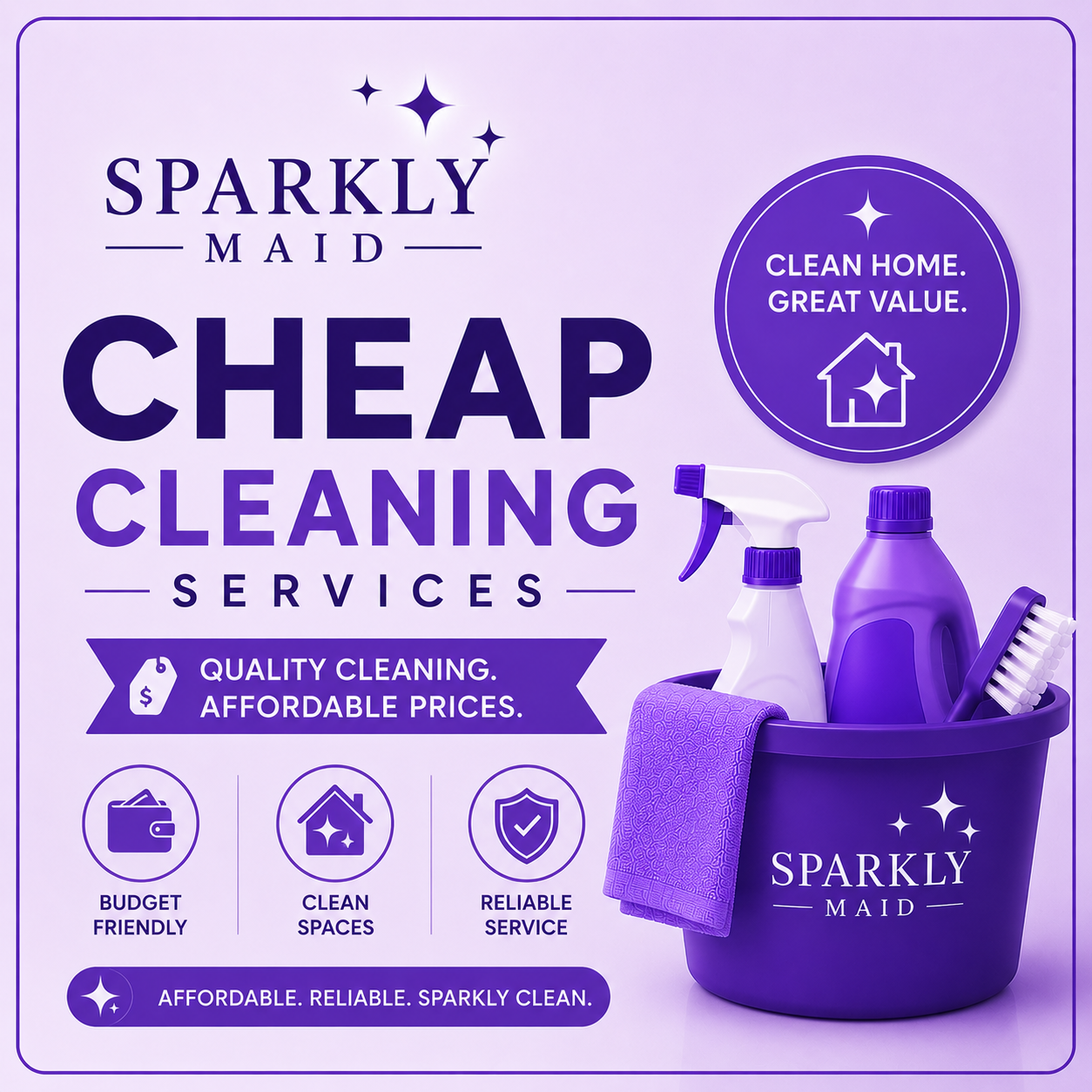Affordable and cheap cleaning services by Sparkly Maid in Chicago