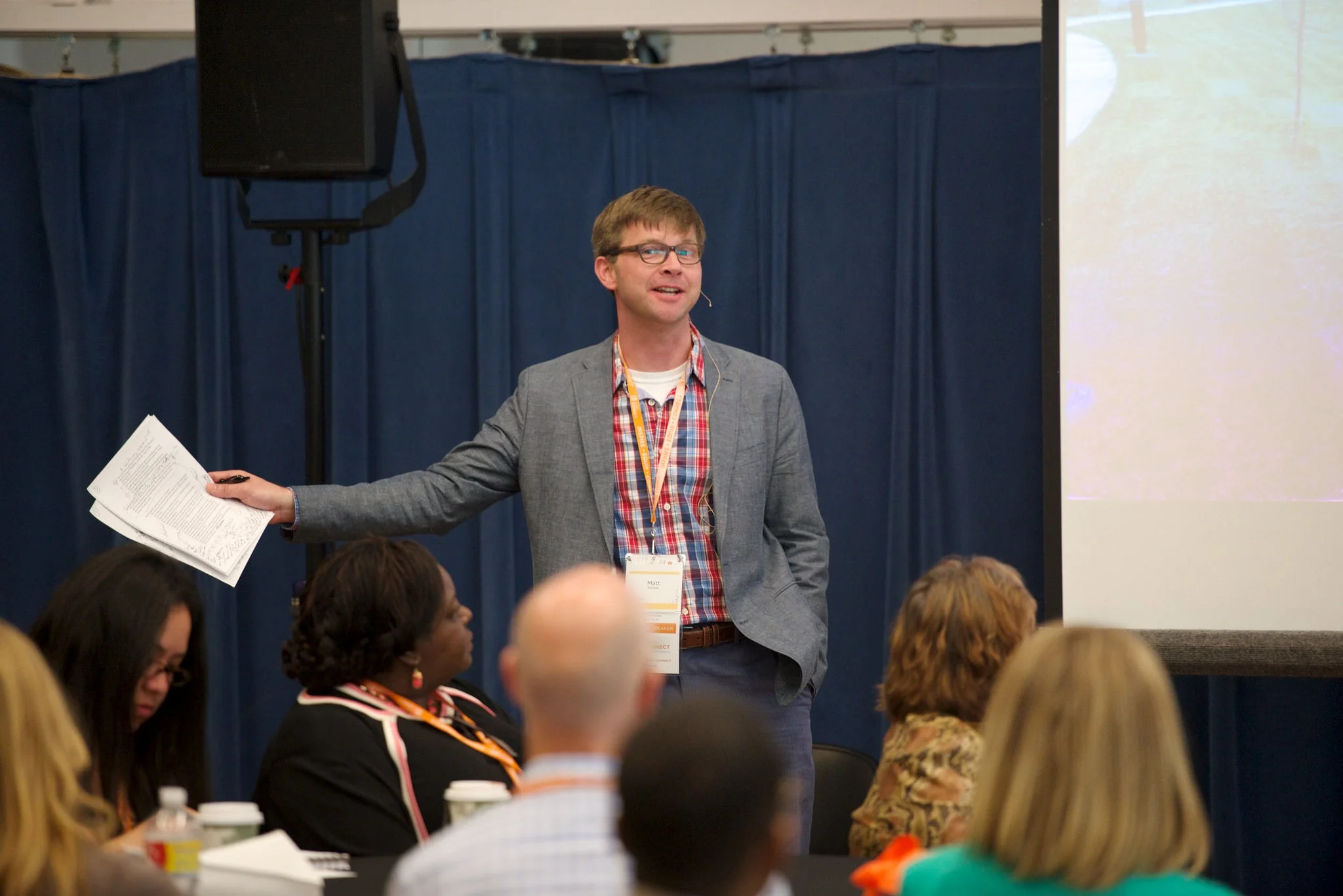 Numad Matt presenting at bushCON 2015.