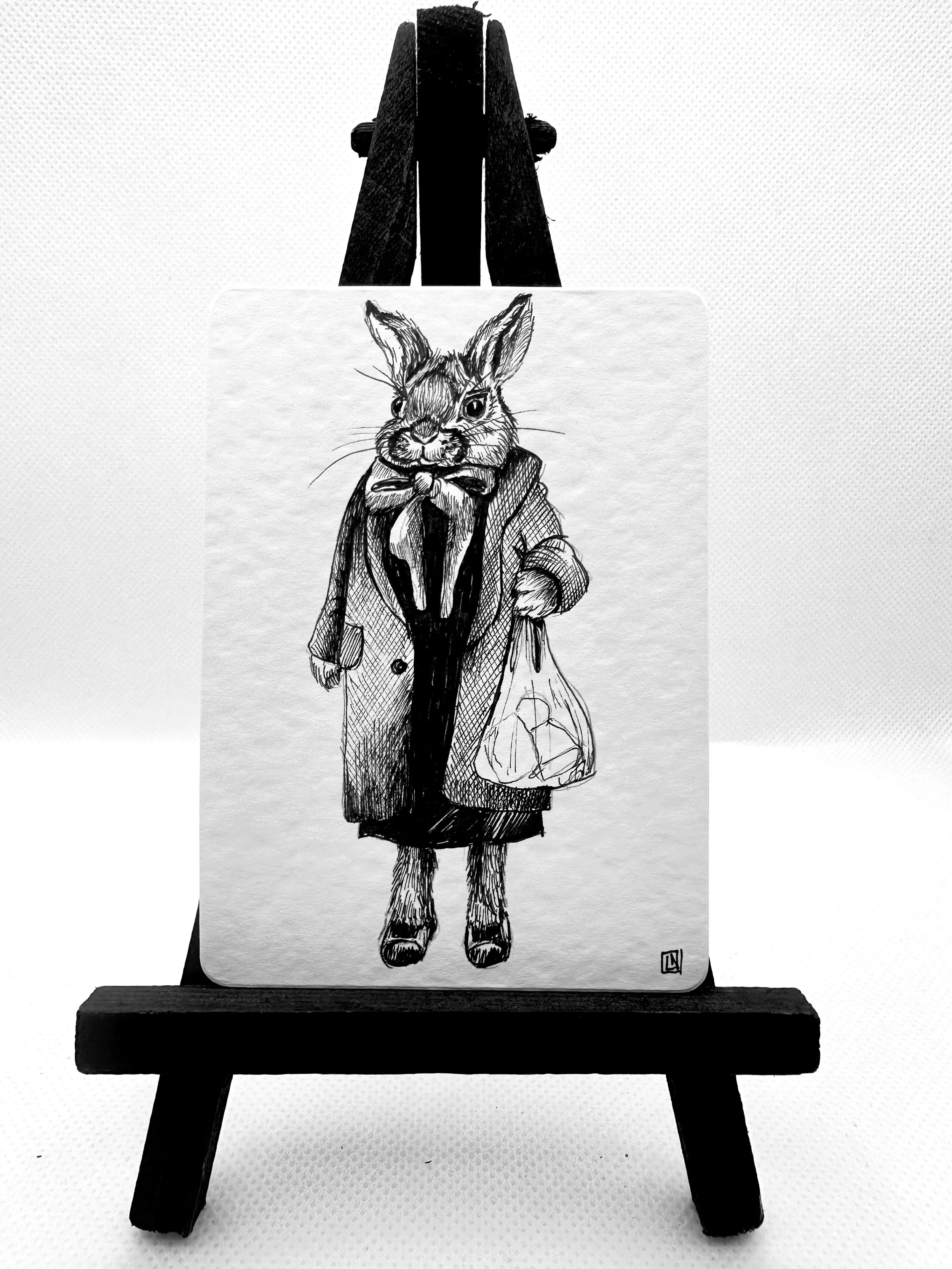 Pauline - Original Ink Drawing (with character tale)