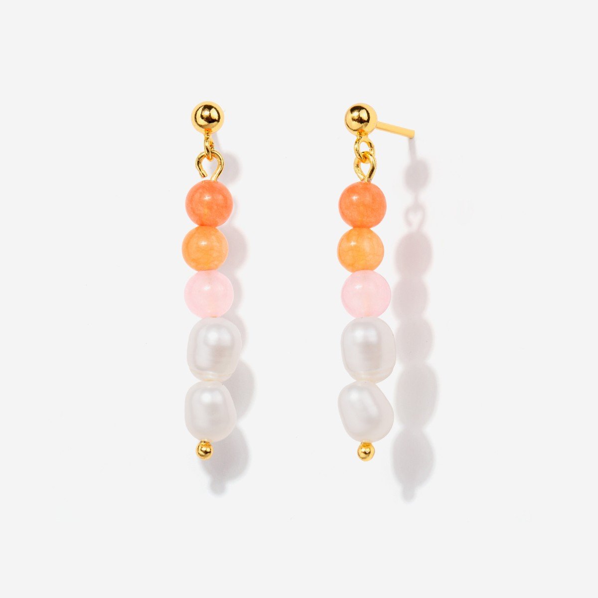 Aria Pink Pearl Earrings