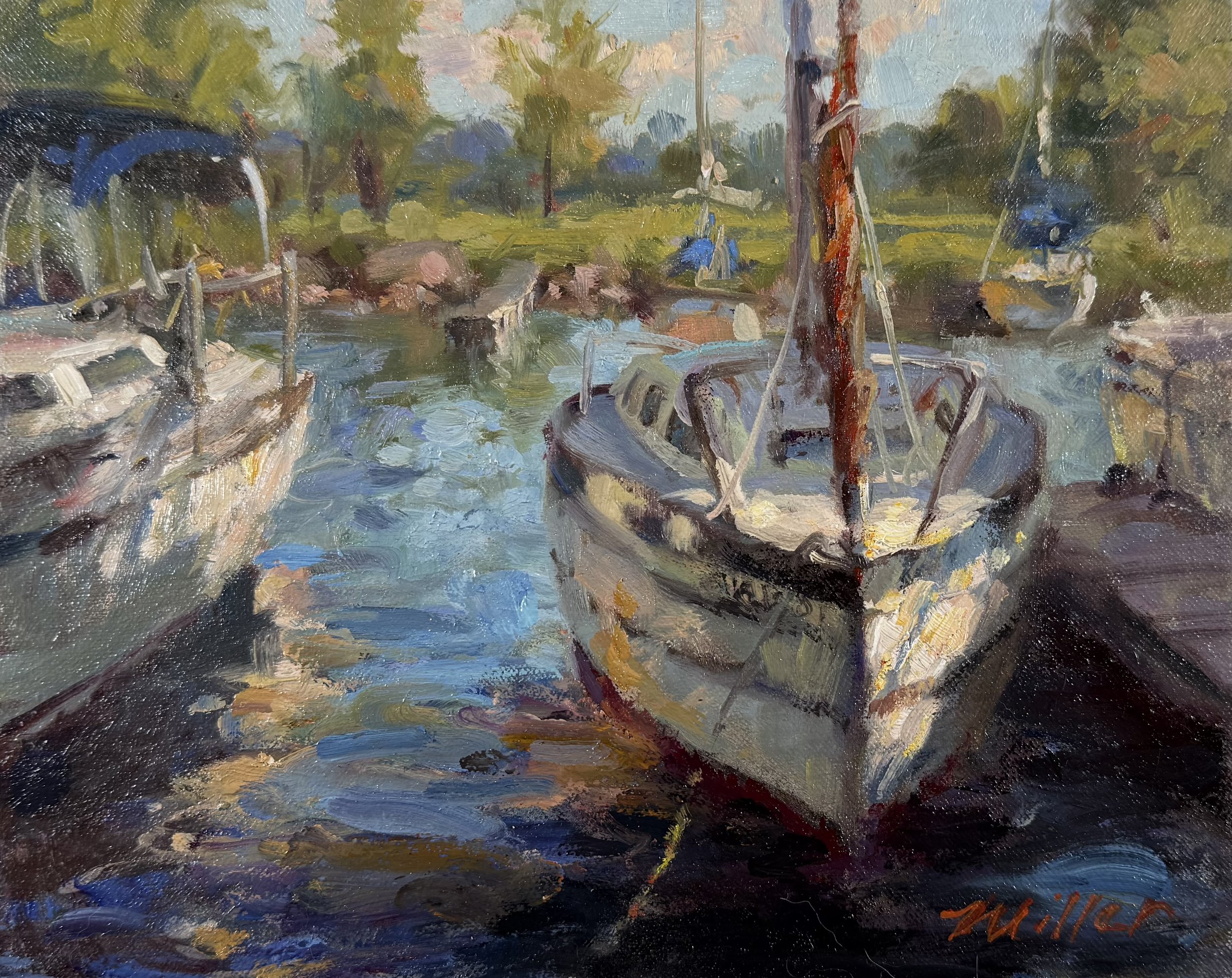Lakeside Dock Boats