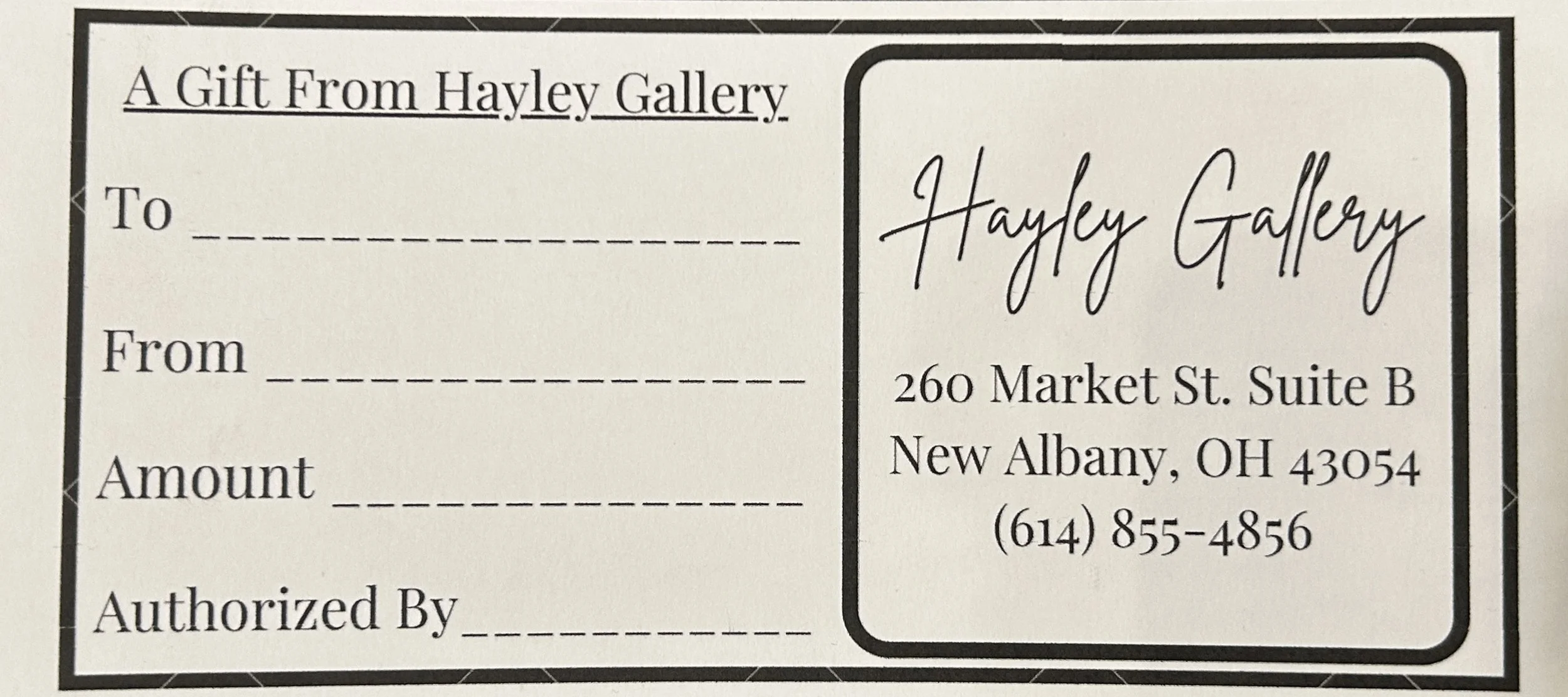 $500 Gift Certificate