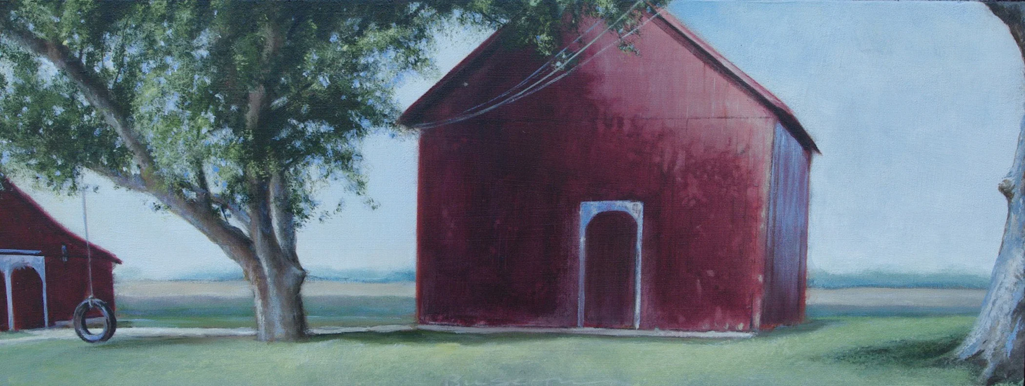 Reminiscence of a Departed Time_Acrylic on birch panel_16x6_$500.jpg
