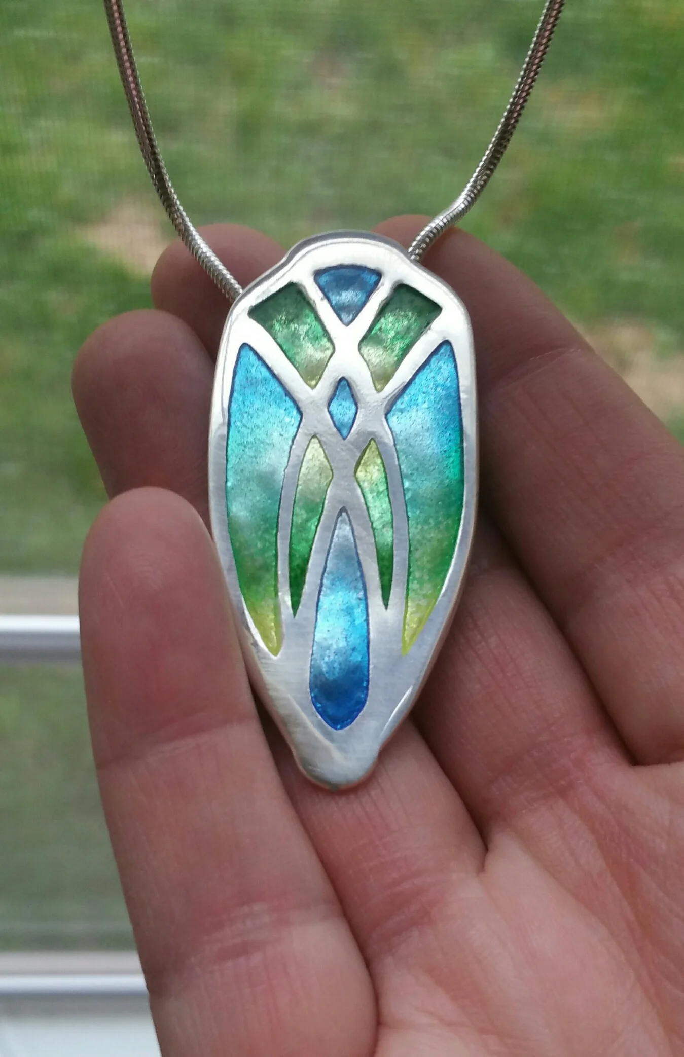 Terri Hickey TH-53 fine silver and enamel 2 inches 250.jpg