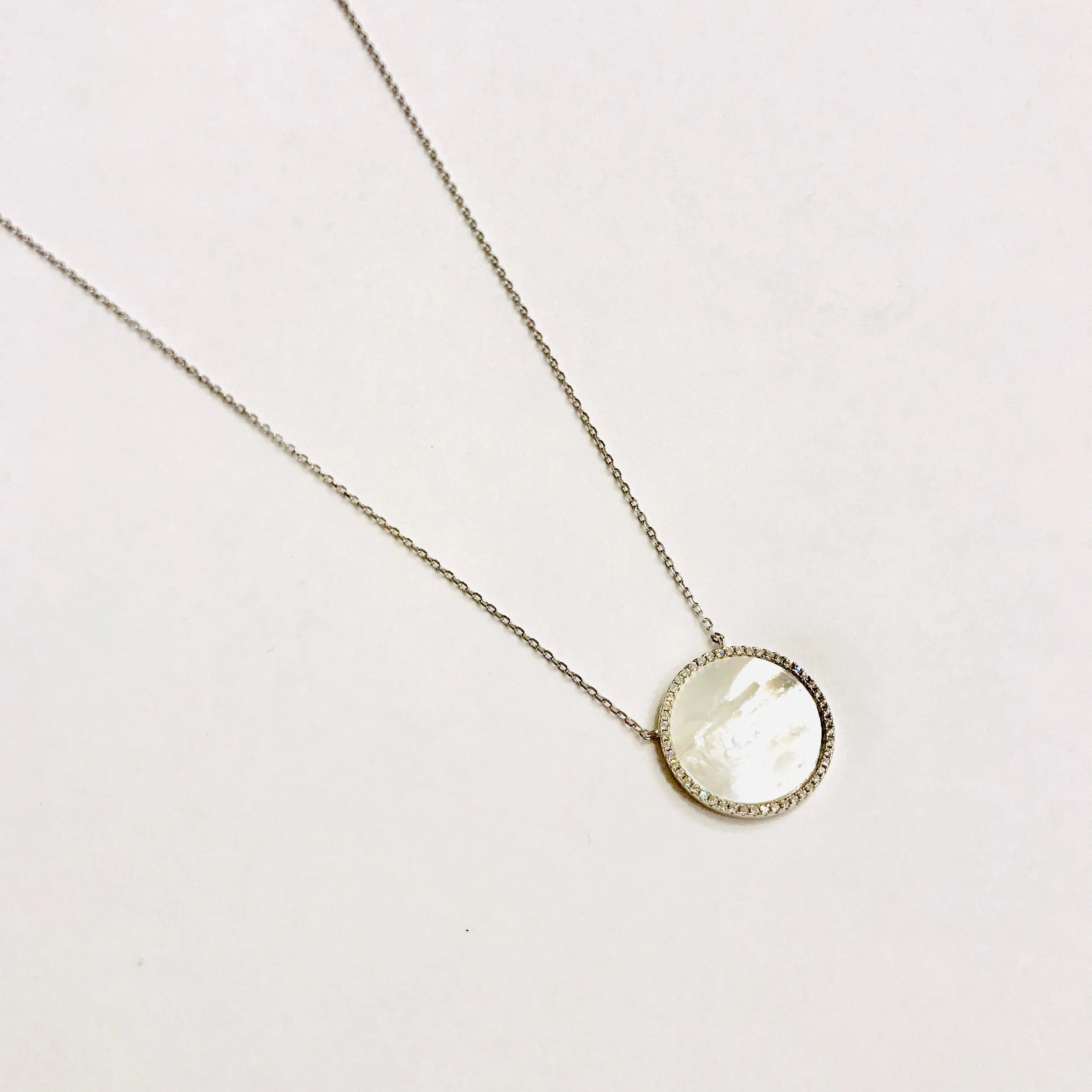 Sterling Silver Circle Necklace
