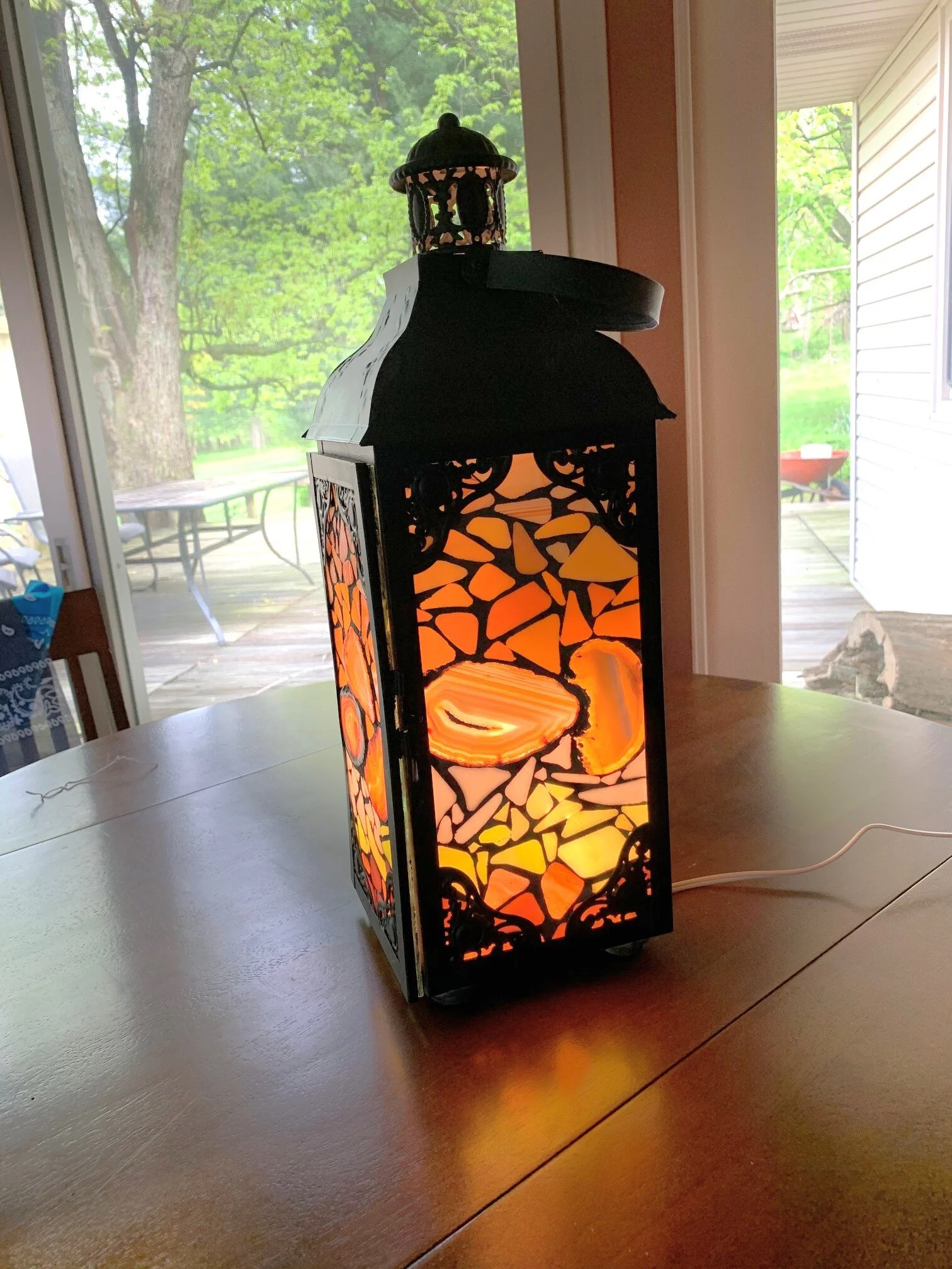 Amber Agate Lantern