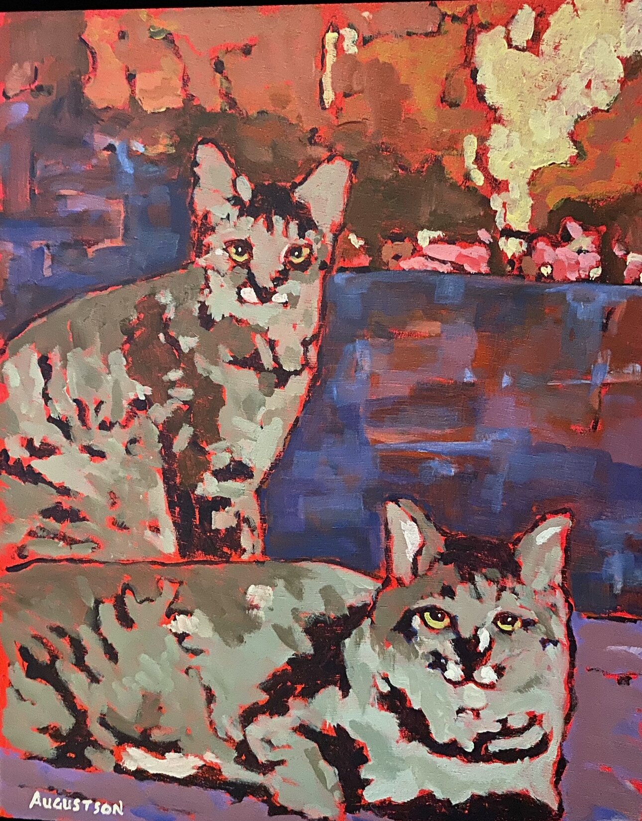 Kitties By The Fire