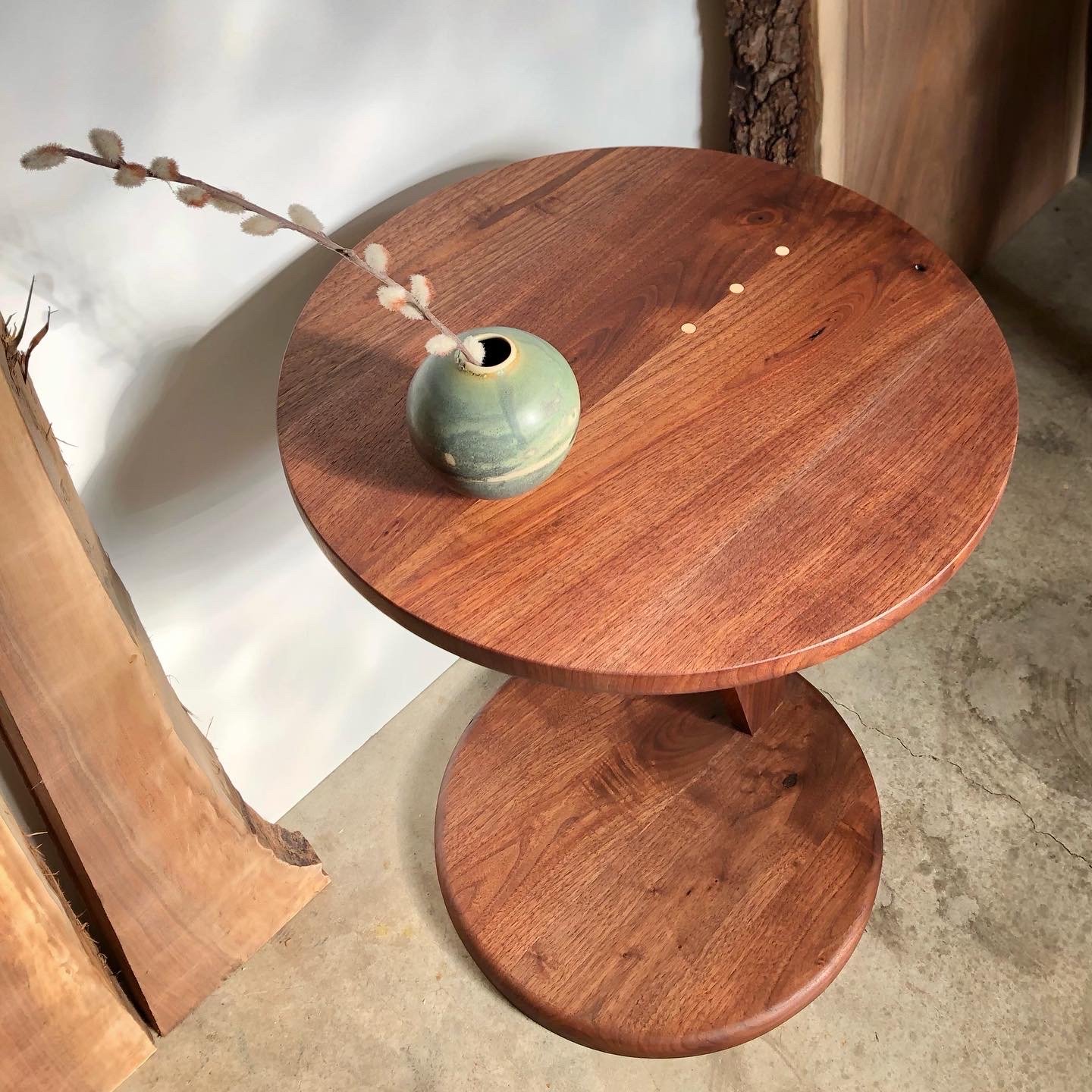 LUDO Side Table - Walnut