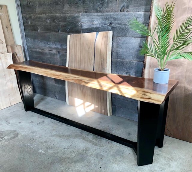 Walnut Live-edge Entryway Table