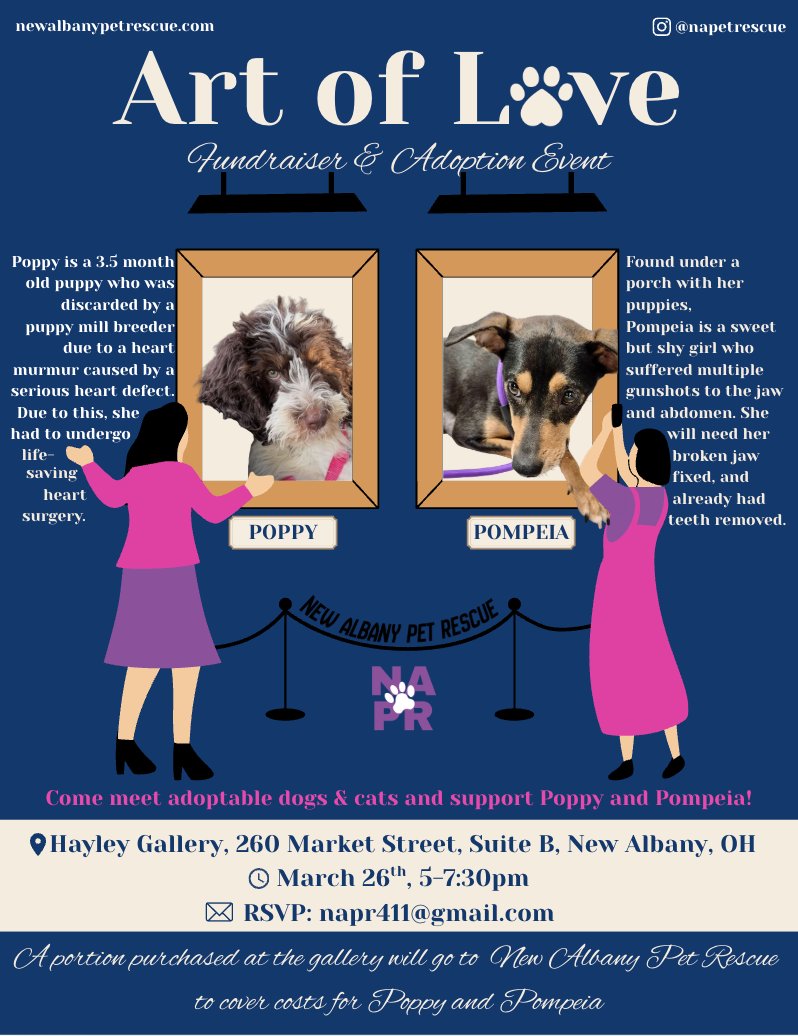 The Art of Love Fundraiser &amp; Adoption Event for New Albany Pet Rescue