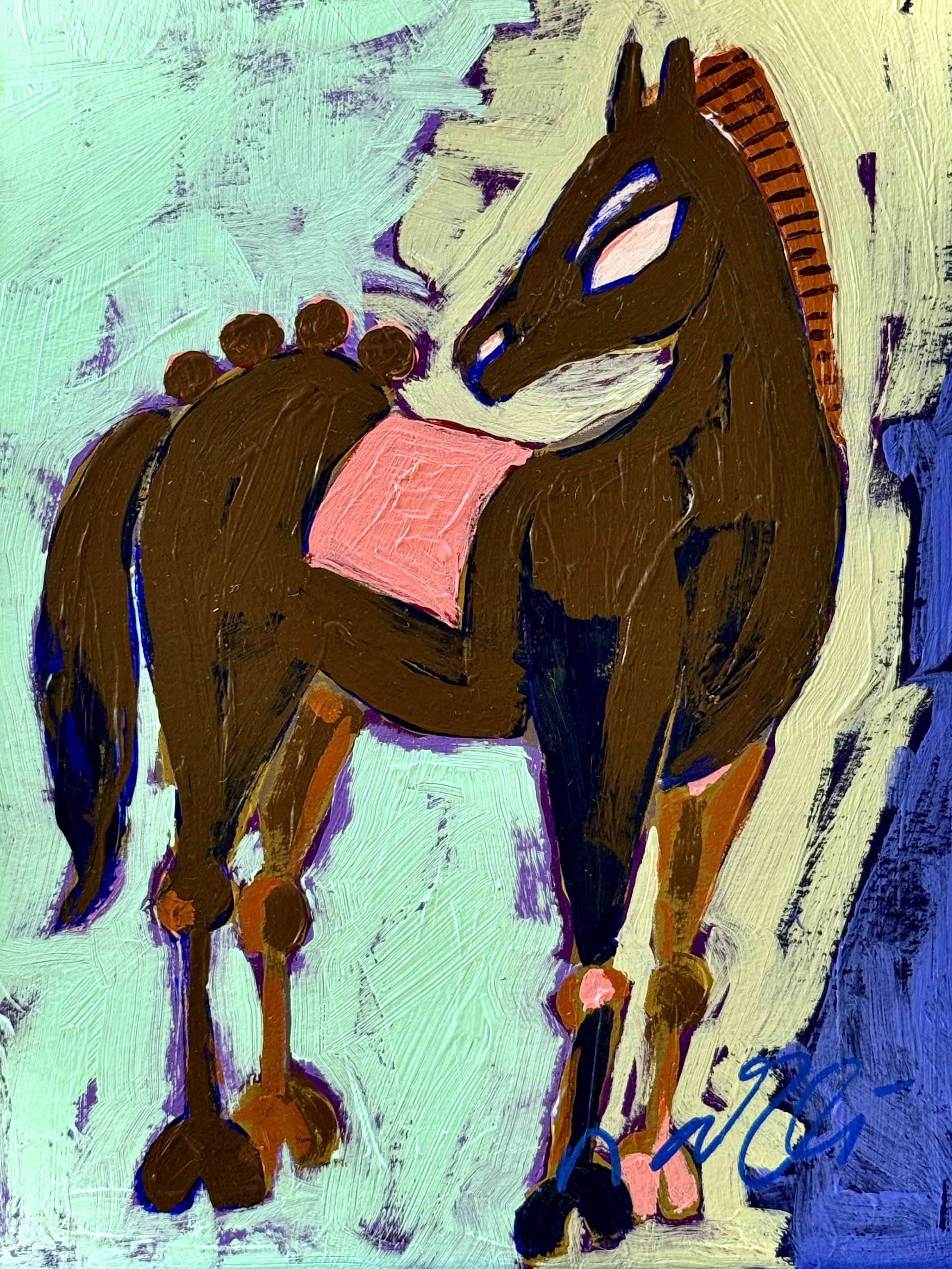 Brown Horse - 8x10 - Nazli Brush.JPG