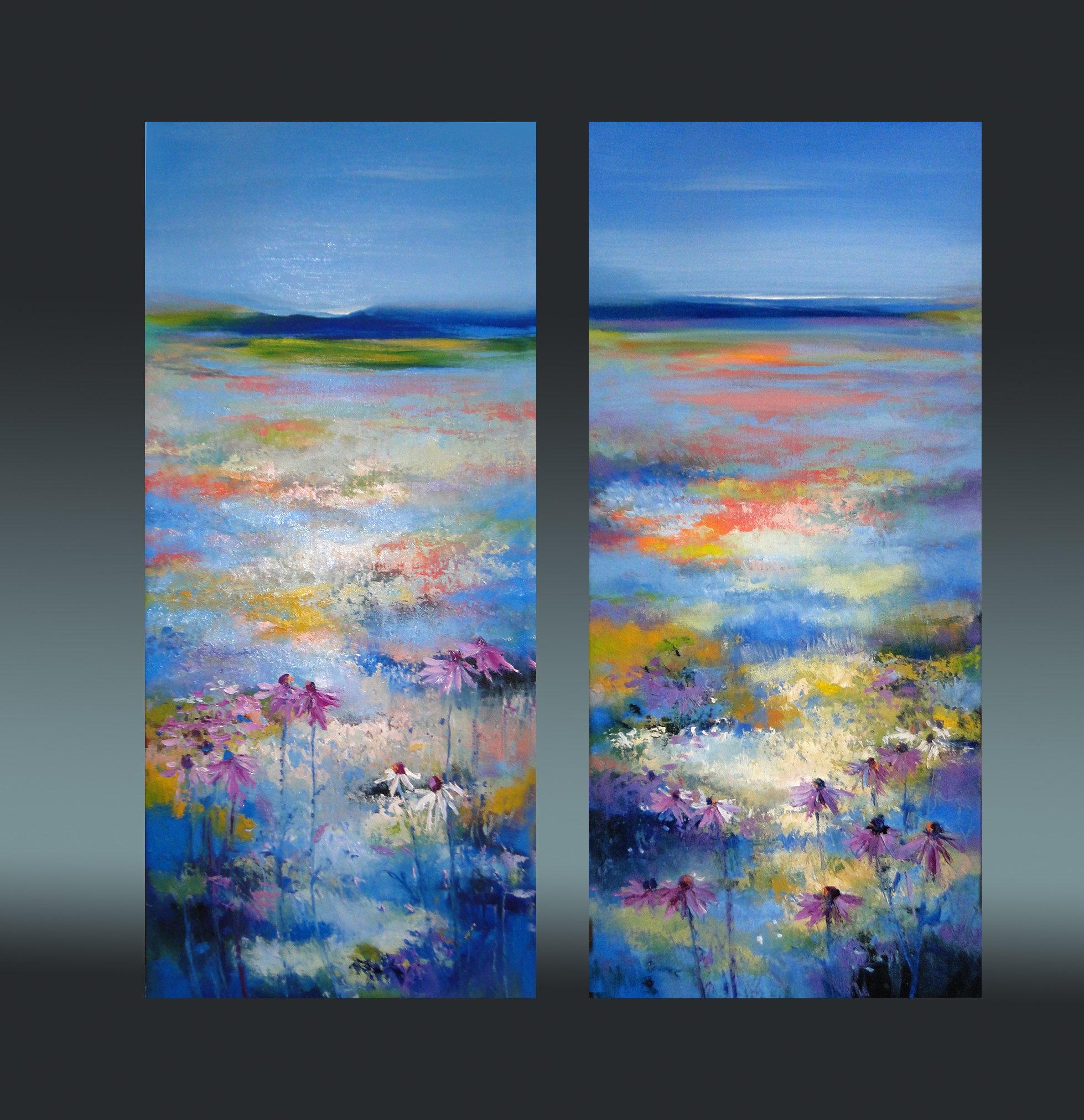 blue summer 36  x 16 each  oil canvas.jpg