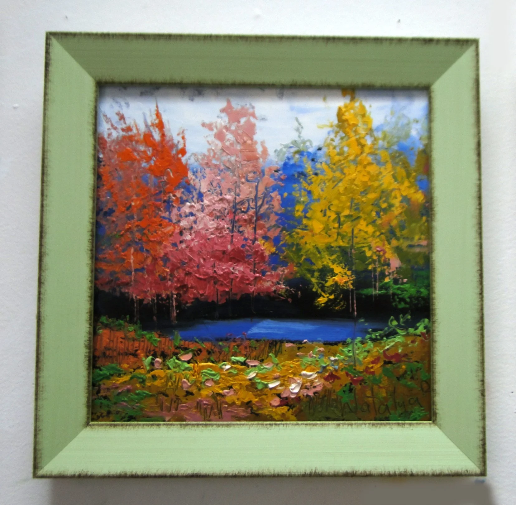 At the Lake 10x10 oil wood panel.JPG