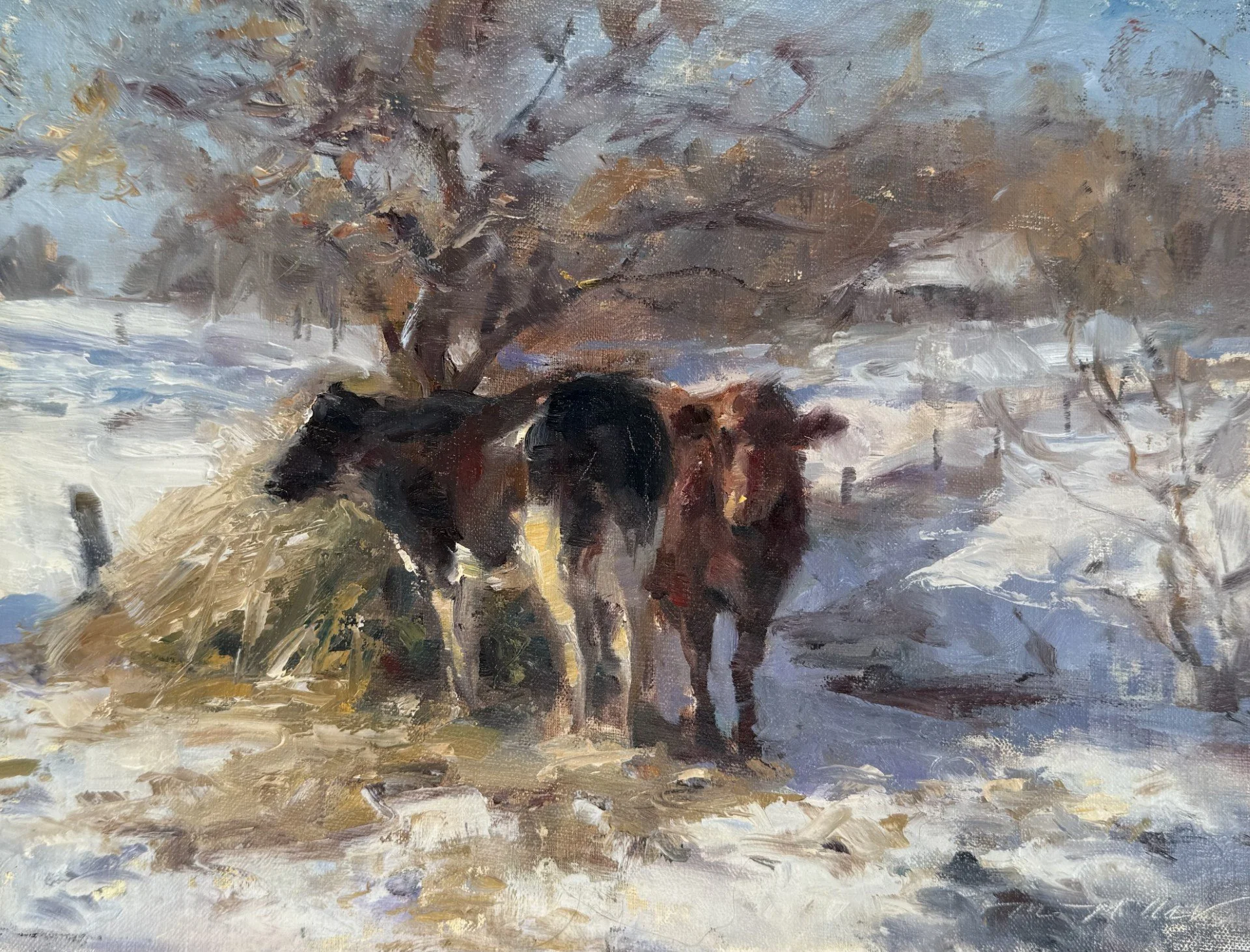 Winter Hay Mound