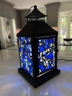 Mosaic Lantern Blue
