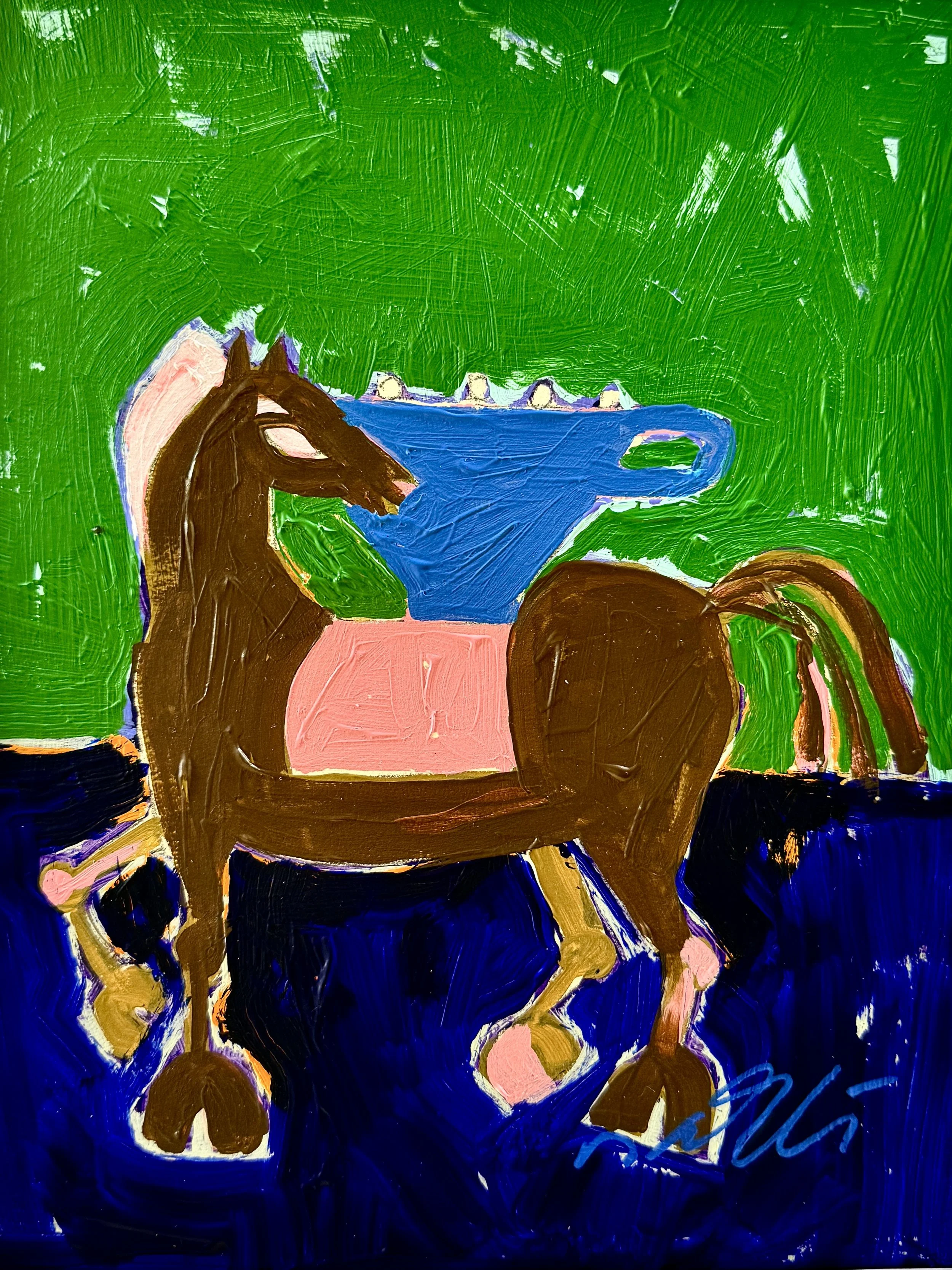 Horse with Vase