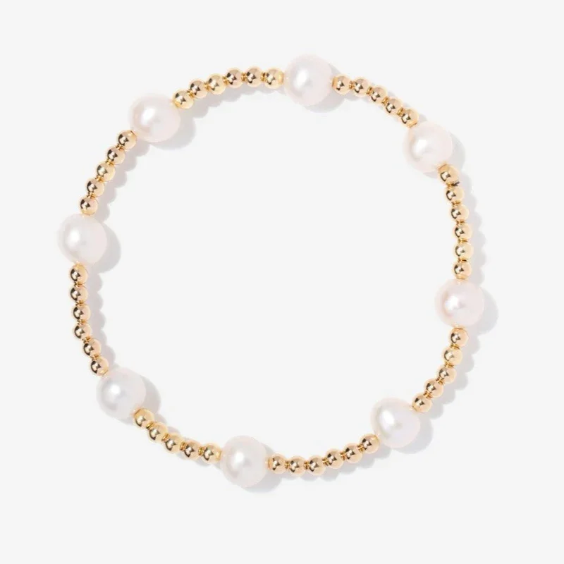 3mm Bead 8 Pearl Bracelet