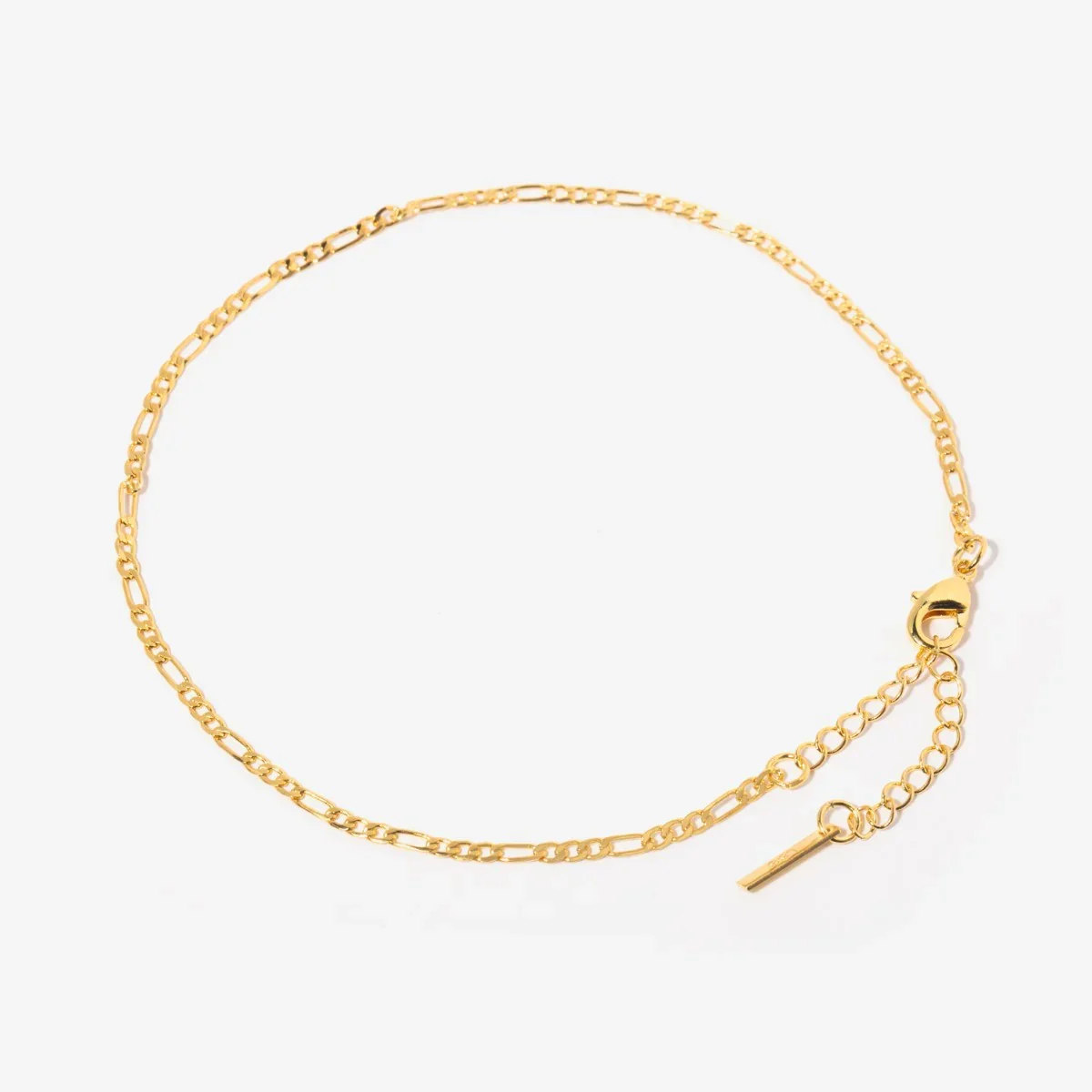Figaro-Chain-Anklet-14k-Gold-Over-Silver-3.webp