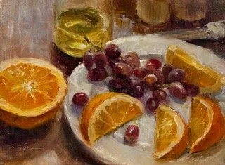 Grapes with Orange