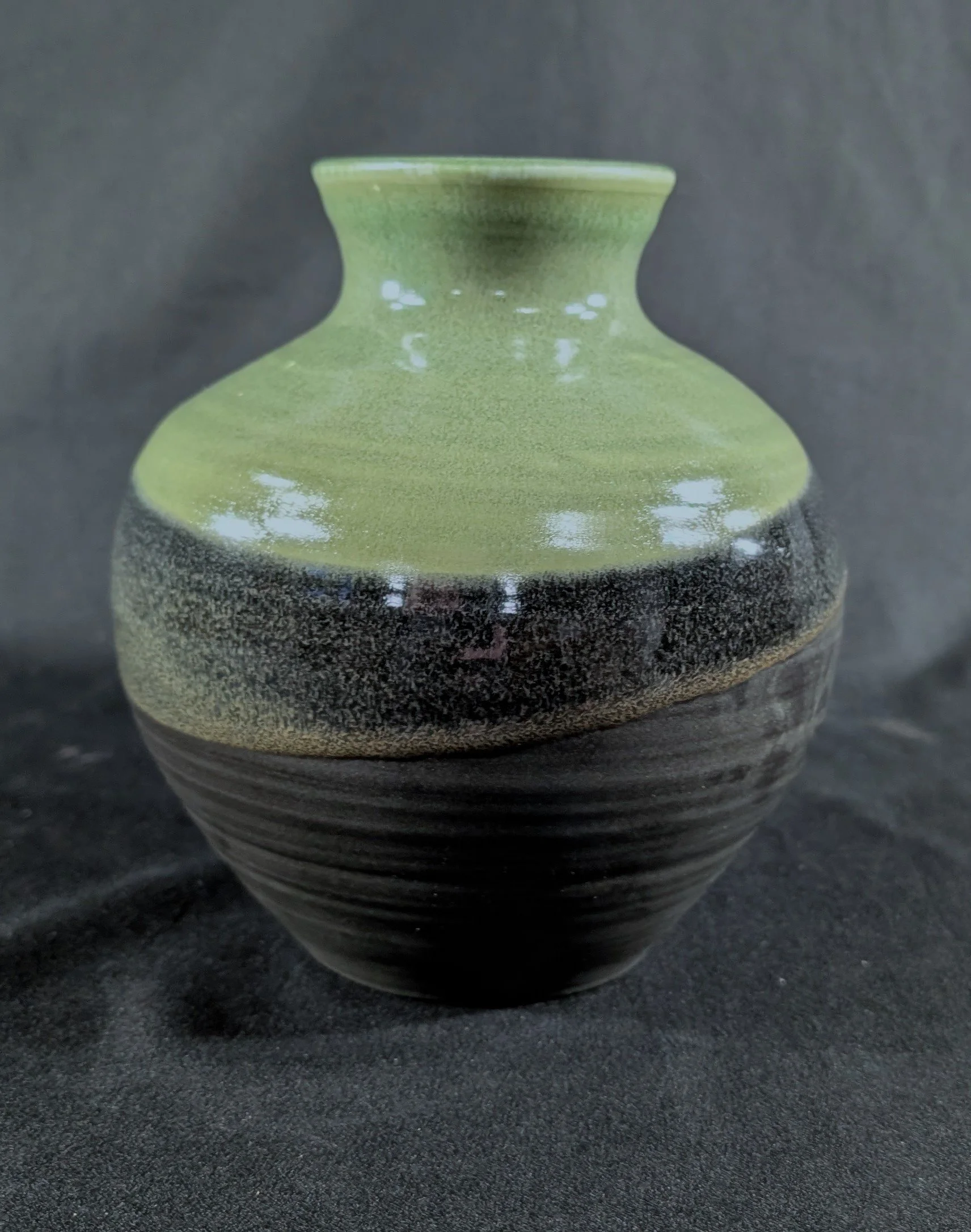 Green & Black Vase