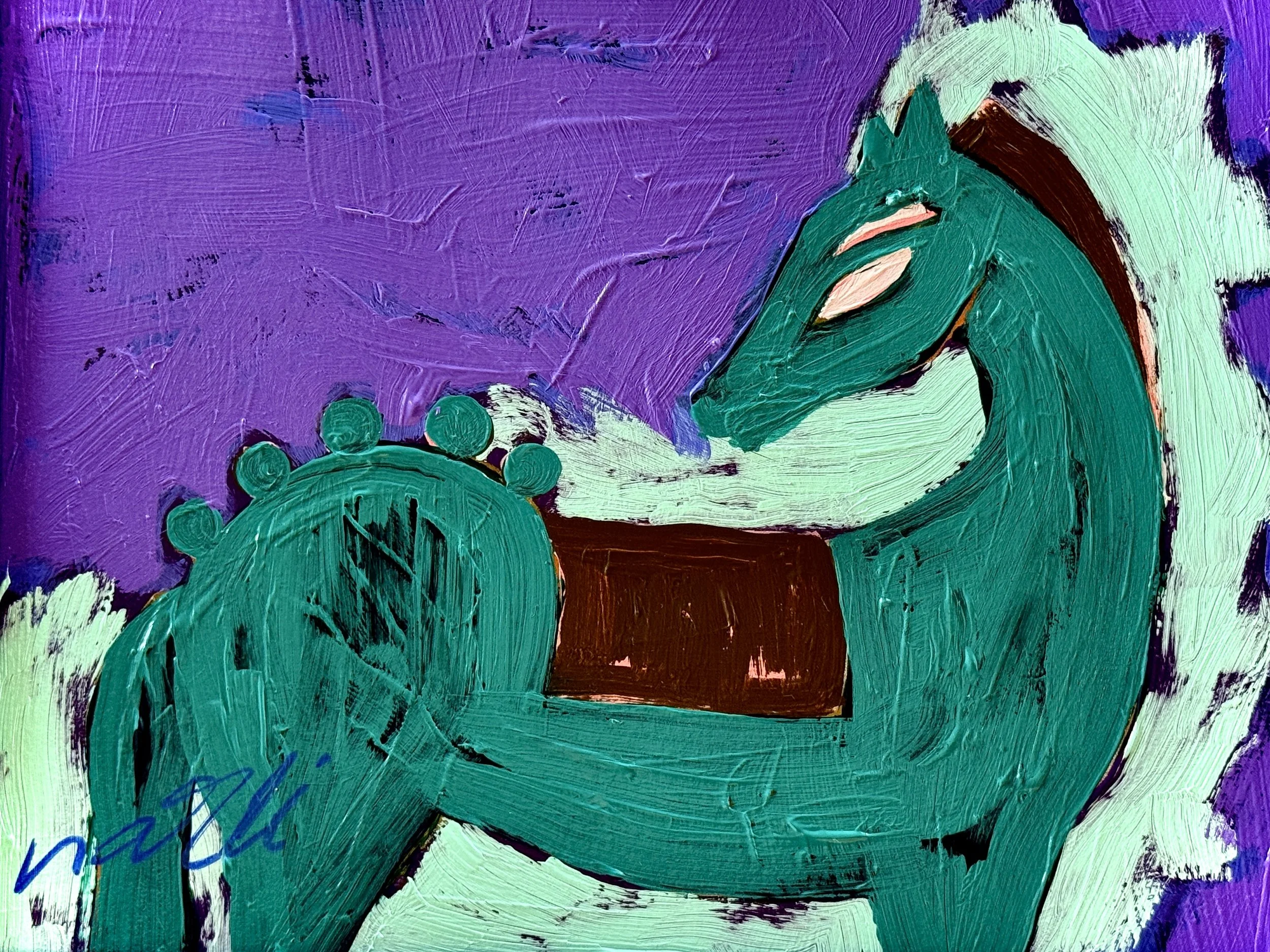 Teal Horse
