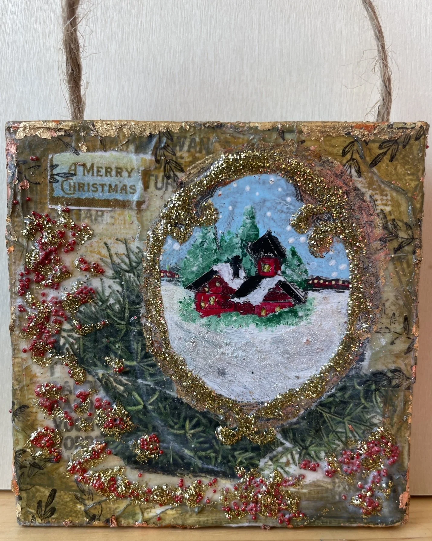 Mini Canvas Ornaments