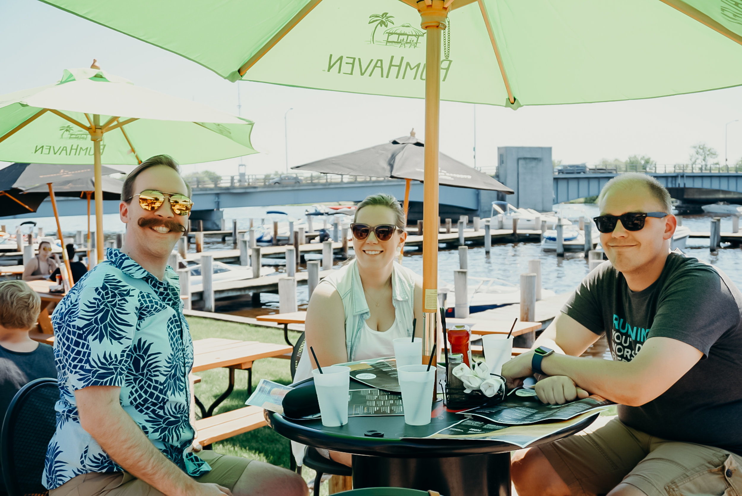  Lunch on the water, because you know, Wisconsin.  Sadly, my beautiful, new Sony digital camera got knocked off the table at this restaurant. It is not currently working. I don’t want to talk about it. 