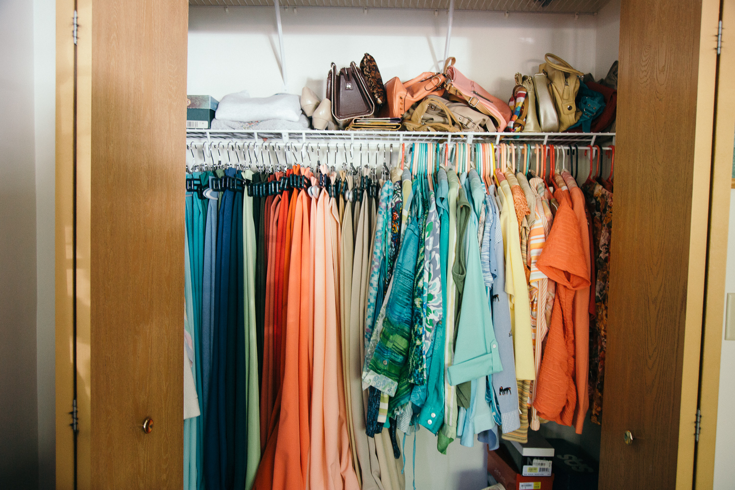 Grandma's color coordinated wardrobe 