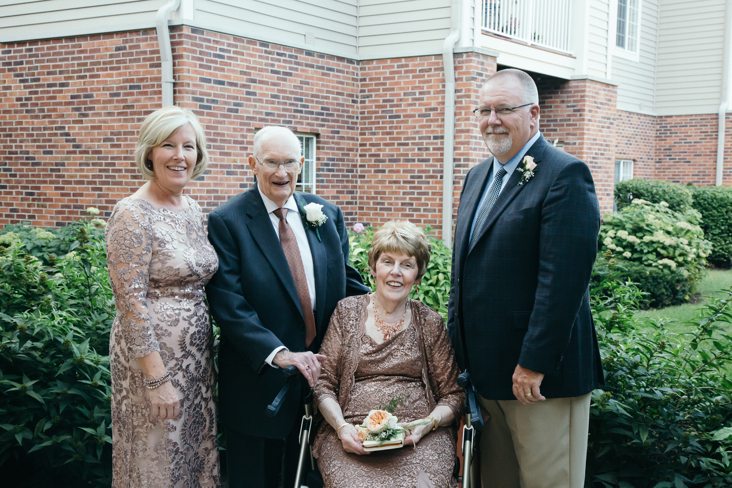 Jim &amp; Carolyn with Carolyn's children.