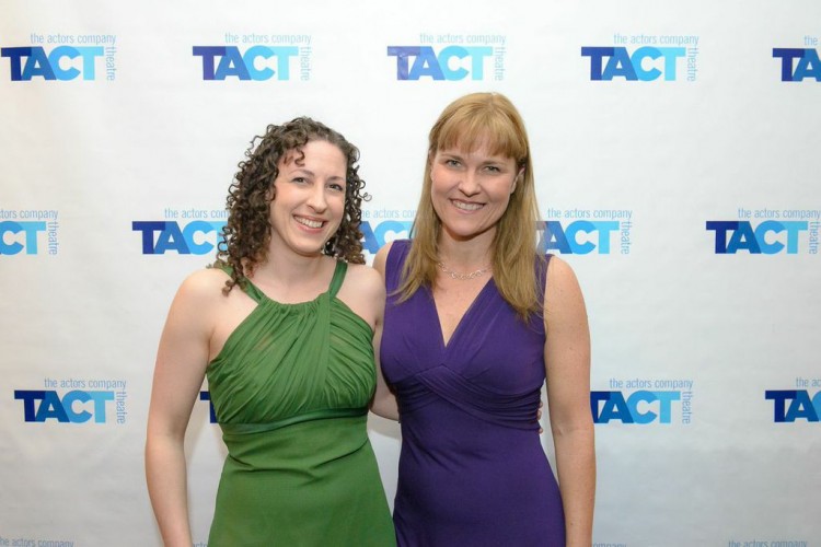 Erin Gioia Albrecht and Kelly McAndrew at the ABUNDANCE Opening, at TACT