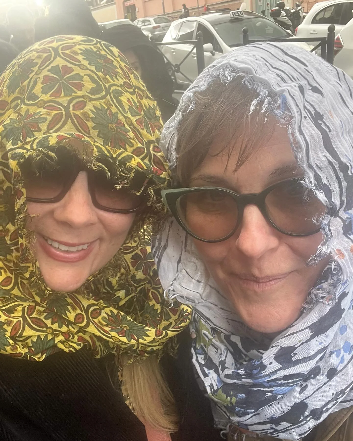 Happy belated Siblings Day to the greatest sister who will stand in line in the rain to get inside the Vatican AND have perfect scarves for the occasion. @mcandrew.erin I love you! ❤️ #siblingsday #ourconclavemoment